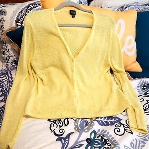 EILEEN Fisher beautiful yellow sweater.
